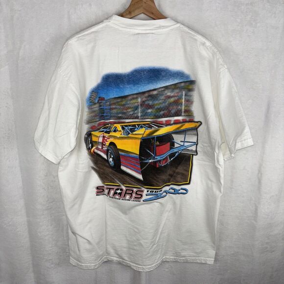 Vintage 2000 Stars National Dirtcar Racing League T-shirt Tampa Florida Sz XL - Picture 1 of 7
